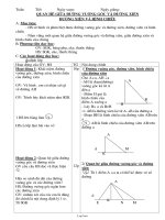 Giáo án môn Hình học 7 - Tiết 50: Quan hệ giữa đường vuông góc và đường xiên đường xiên và hình chiếu