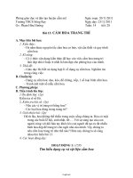 Giáo án Công nghệ 6 - Bài 13: Cẳm hoa trang trí - Năm học 2011-2012 - Phạm Hữu Hướng