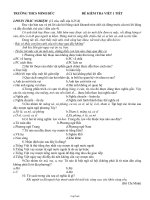 Bài giảng môn học Ngữ văn lớp 7 - Đề kiểm tra viết 1 tiết