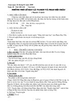 Giáo án Ngữ văn 7 tiết 109+ 110: Những trò lố hay là Va-ren và Phan Bội Châu (Nguyễn Ái Quốc)