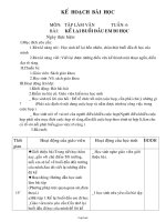 Giáo án Tập làm văn Lớp 3 - Tuần 6 - Bài: Kể lại buổi đầu em đi học