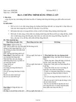Giáo án Tin học Lớp 7 - Tiết 2, Bài 1: Chương trình bảng tính là gì? - Năm học 2008-2009