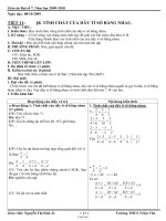 Bài soạn môn Đại số lớp 7 - Tiết 11: Tính chất của dãy tỉ số bằng nhau