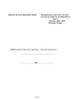 Đề kiểm tra Tập làm văn số 1 - Văn tự sự tiết 14+15 theo PPCT lớp: 8 - Đề 2