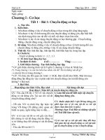 Giáo án môn học Số học lớp 6 - Tiết 1 – Bài 1: Chuyển động cơ học