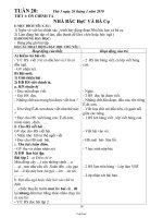 Giáo án Buổi 02 - Tuần 20 Lớp 3