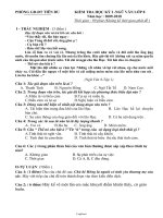 Kiểm tra học kỳ I -Ngữ văn lớp 8