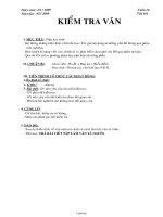 Giáo án Ngữ văn lớp 6 - Tiết dạy 101: Kiểm tra văn