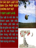 PHÉP biện CHỨNG DUY vật (PHẦN 2) (NLCBCN mác LÊNIN SLIDE) 