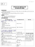 Giáo án Ngữ văn Lớp 6 - Tiết 48: Luyện tập xây dựng bài tự sự kể chuyện đời thường - Năm học 2005-2006