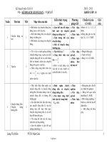 Kế hoạch giảng dạy Vật lí Lớp 8 - Chương trình cả năm - Năm học 2010-2011 - Lang Thị Hiền
