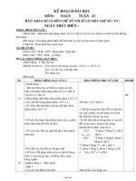 Giáo án Toán Lớp 3 - Tuần 23 - Bài: Nhân số có bốn chữ số với số có một chữ số (Tiếp theo)