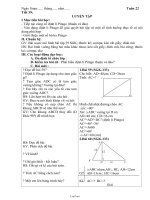 Bài giảng môn học Hình học lớp 7 - Tuần 22 - Tiết 39: Luyện tập (Tiếp)