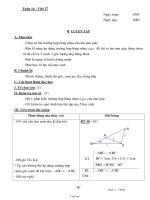 Giáo án Hình học 7 tuần 14 và 15