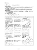 Bài giảng môn học Hình học lớp 7 - Tiết 66: Ôn tập chương 3 (tiếp)