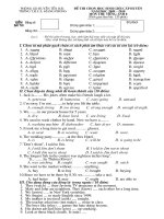 đề thi hsg tiếng anh 8