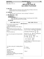 Bài giảng môn học Đại số lớp 7 - Tiết 24: một số bài toán về đại lượng tỉ lệ thuận