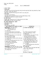 Giáo án Vật lí Lớp 8 - Tiết 19, Bài 15: Công suất - Năm học 2009-2010