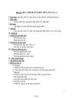 Giáo án Công nghệ 6 - Bài 22: Quy trình tổ chức bữa ăn (Tiết 2)