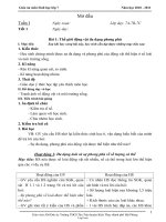 Giáo án Sinh học 7 kì 1 - Trường THCS Tân Trào