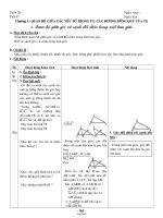 Giáo án Toán Hình học 7 tiết 47: Quan hệ giữa góc và cạnh đối diện trong một tam giác