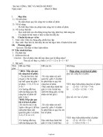 Giáo án môn Toán 12 - Bài: Cộng, trừ và nhân số phức