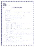 Giáo án Vật lí Lớp 6 - Bài 14: Mặt phẳng nghiêng