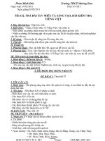 Giáo án Ngữ văn Lớp 6 - Tuần 35 - Năm học 2010-2011 - Phan Minh Đức