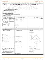 Giáo án Đại số 7 - Năm học 2009 - 2010 - Tiết 17: Số vô tỉ. khái niệm về căn bậc hai