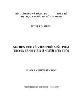 nghiên cứu về viêm phổi mắc phải trong bệnh viện ở người lớn tuổi 