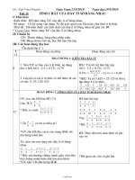 Giáo án Đại số 7 - Gv: Ngô Văn Chuyển - Tiết 11: Tính chất của dãy tỉ số bằng nhau