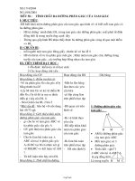 Giáo án môn Hình học 7 - Tiết 58: Tính chất ba đường phân giác của tam giác