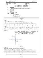 GA Đại số 7 - THCS Võ Trường Toản - Tiết 32: Kiểm tra 45 phút