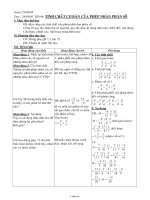 Giáo án Lớp 6 - Môn Số học - Tiết 86: Tính chất cơ bản của phép nhân phân số