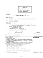 Giáo án Ngữ văn 6 - Tuần 7 - Năm học 2007-2008 - Trương Thị Thanh Tuyền