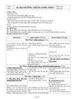 Giáo án Hình học 7 - Học kỳ 1 - Tiết 6: Hai đường thẳng song song