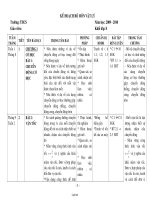 Kế hoạch bộ môn Vật lí Lớp 8 - Chương trình cả năm - Năm học 2009-2010