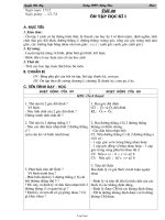 Bài giảng môn học Hình học lớp 7 - Tiết 30: Ôn tập học kì I