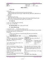 Giáo án môn học Đại số 7 - Năm học 2010 - 2011 - Tiết 54: Đơn thức