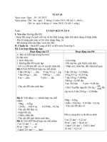 GIÁO ÁN LUYỆN TOÁN 5 BUỔI CHIỀU TUẦN 10