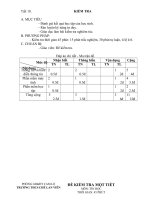 Đề kiểm tra 1 tiết lần 1