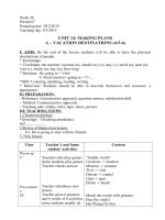 Unit 14. Making plans