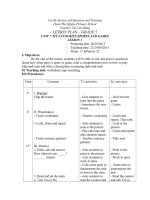 Lesson Plan 5 week 11 period 22