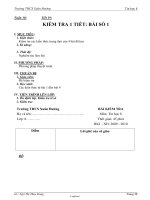 Giáo án Tin học 8 - Tiết 19: Kiểm tra 1 tiết: Bài số 1 - Năm học 2009-2010 - Ngô Thị Thùy Dung