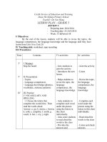 Lesson Plan 5 week 33 period 68