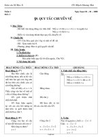 Giáo án Số học 6 - Bài 9: Quy tắc chuyển vế - Năm học 2007-2008 - Mạch Hương Mai