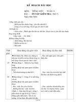 Giáo án Tiếng Việt Lớp 3 - Tuần 9 - Bài: Ôn tập - Kiểm tra (Tiết 7)