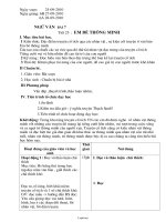 Giáo án Ngữ văn Lớp 6 - Tiết 25: Em Bé thông minh - Năm học 2010-2011