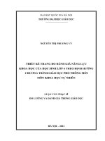 Phát triển thang đo đánh giá năng lực khoa học của học sinh lớp 6 theo định hƣớng chƣơng trình giáo dục phổ thông mới môn khoa học tự nhiên 