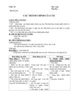 Bài 25. Các thành phần chính của câu